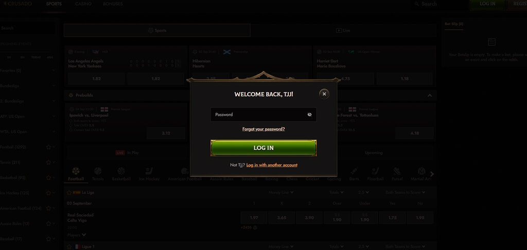 Crusaado Casino Login